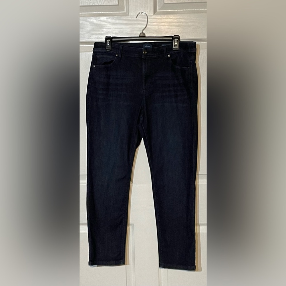 J Jill Denim Size 14 Petite High-Rise Straight Leg Jeans